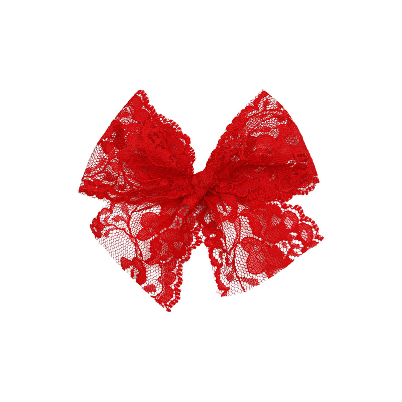 Lace Bow - Poppy Clip