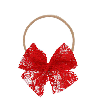 Lace Bow - Poppy Headband