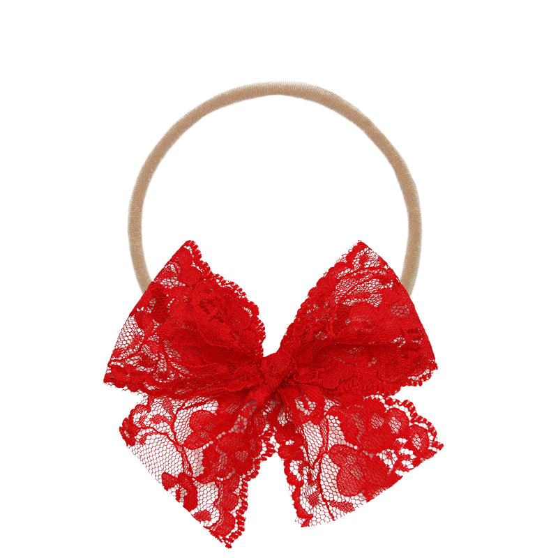 Lace Bow - Poppy Headband