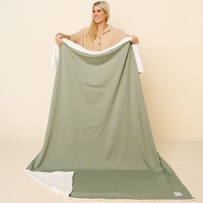 PRE-ORDER - Cozy Blanket - Sage - Adult/Throw