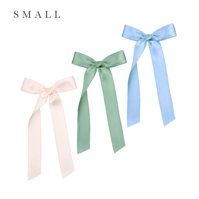 Satin Bow 3 Pack: Sage Sash Clips