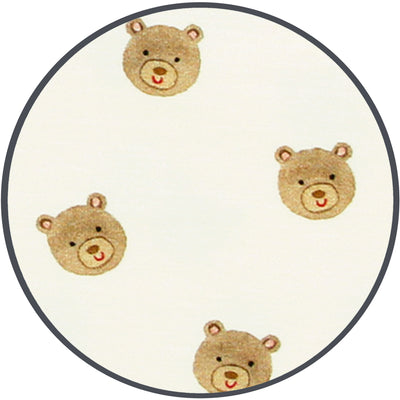 teddy product circle zoom in on bear print