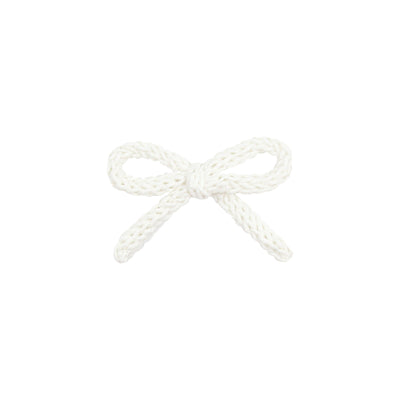 Crochet Bow - Ivory Clip