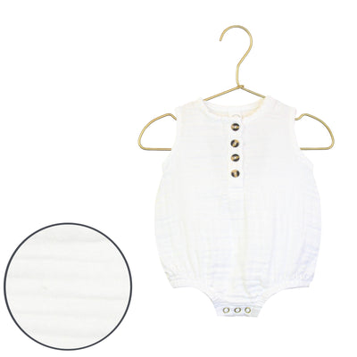 Cloud Muslin™ Bubble Romper - White