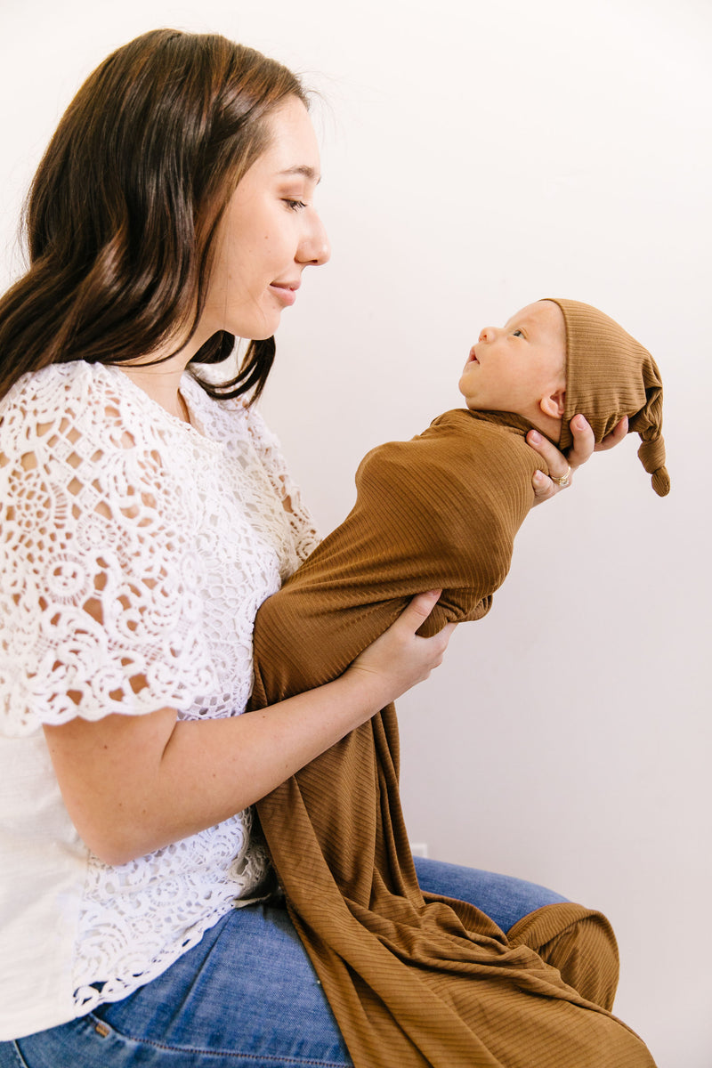 Chandler Ribbed Swaddle Blanket