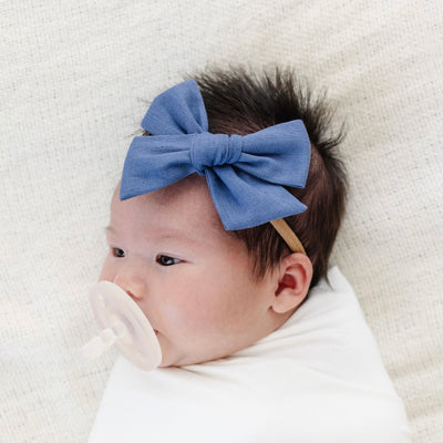 Linen Bow - Cadet Headband