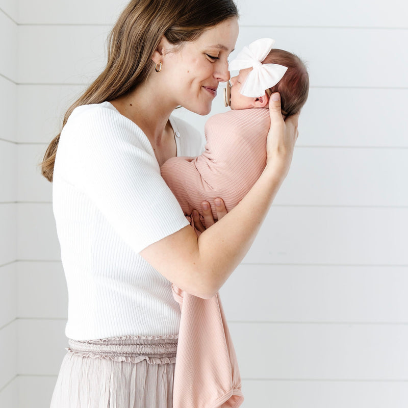 Audrey Ribbed Newborn Headband Bundle (Gown)