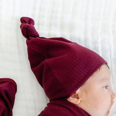 Libby Ribbed Top Knot Hat