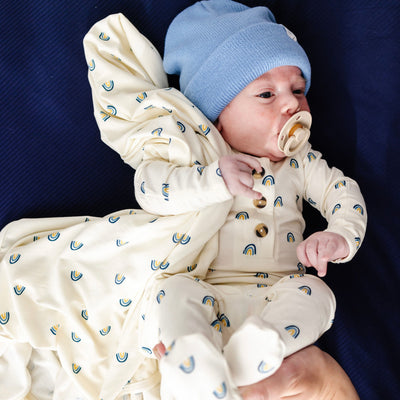 Ezra Newborn Hat Bundle (Gown)