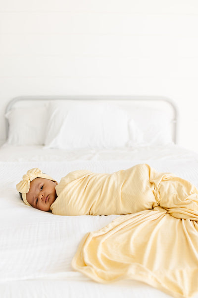 Birdie Ribbed Swaddle Blanket