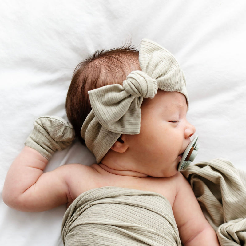 Noah Ribbed Newborn Headband Bundle