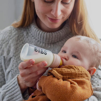 Bibs Baby Glass Bottle Complete Set: Ivory