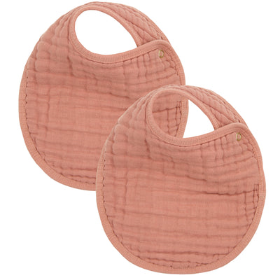 Cloud Muslin™ Bib 2 Pack - Rose