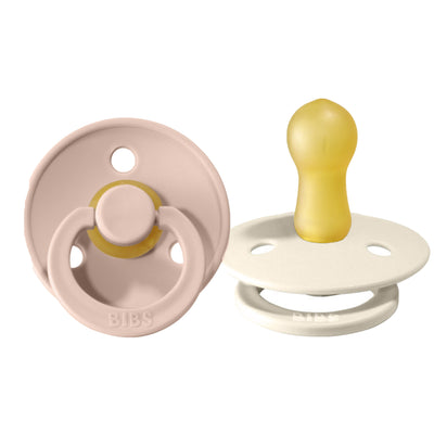 Bibs Pacifier 2 Pack: Blush + Ivory