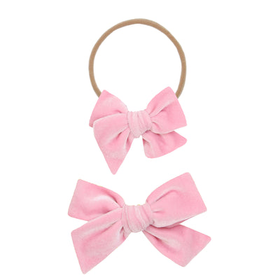 Velvet - Bubblegum Bow Headband