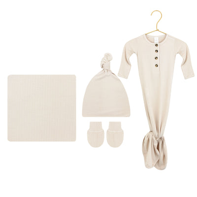 Cove Ribbed Newborn Hat Bundle (Gown)