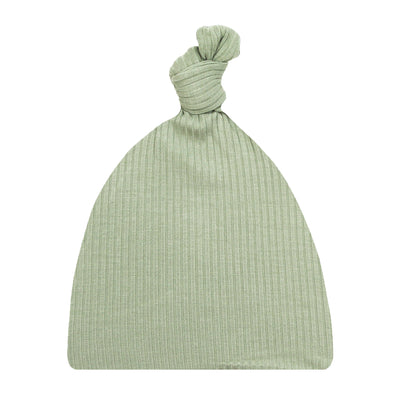 Ellis Ribbed Top Knot Hat