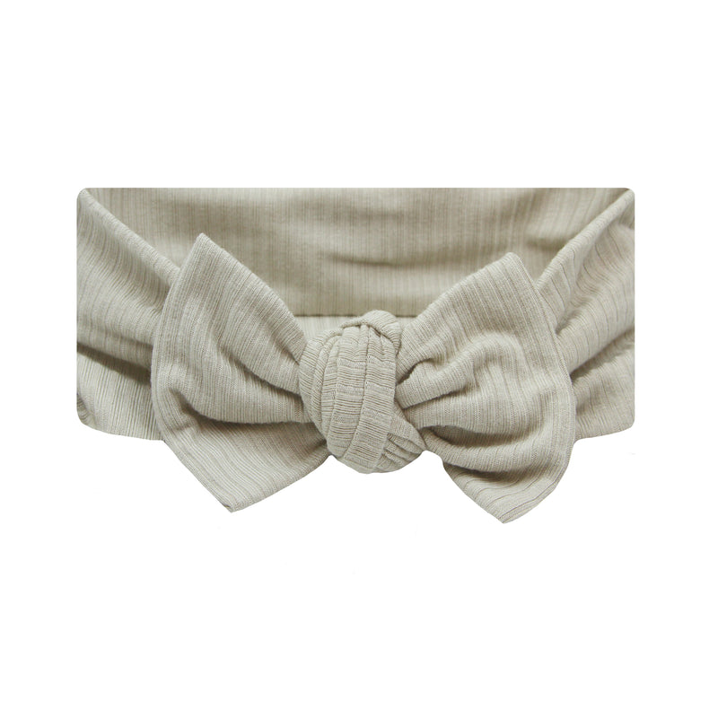 Noah Ribbed Newborn Headband Bundle (Gown)