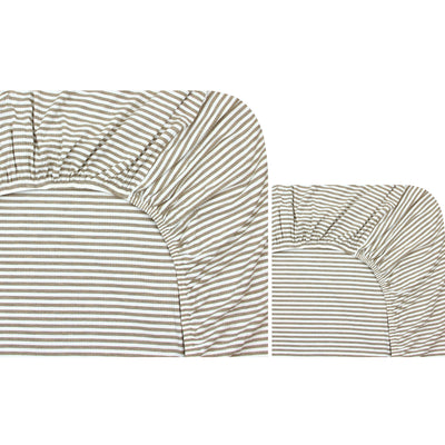 Crib Sheet + Changing Pad Cover Pack - Indy Ribbed