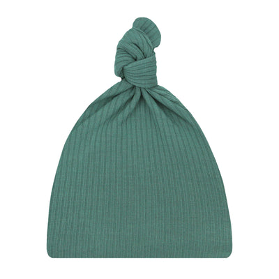 Pierce Ribbed Top Knot Hat