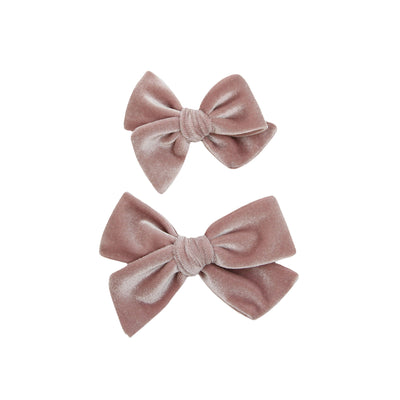 Velvet - Mauve Bow Clip